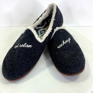 Spenco Footware Dreamy Slipper Classic Rest, Relax, Recharge Gray Women's Sz 7B